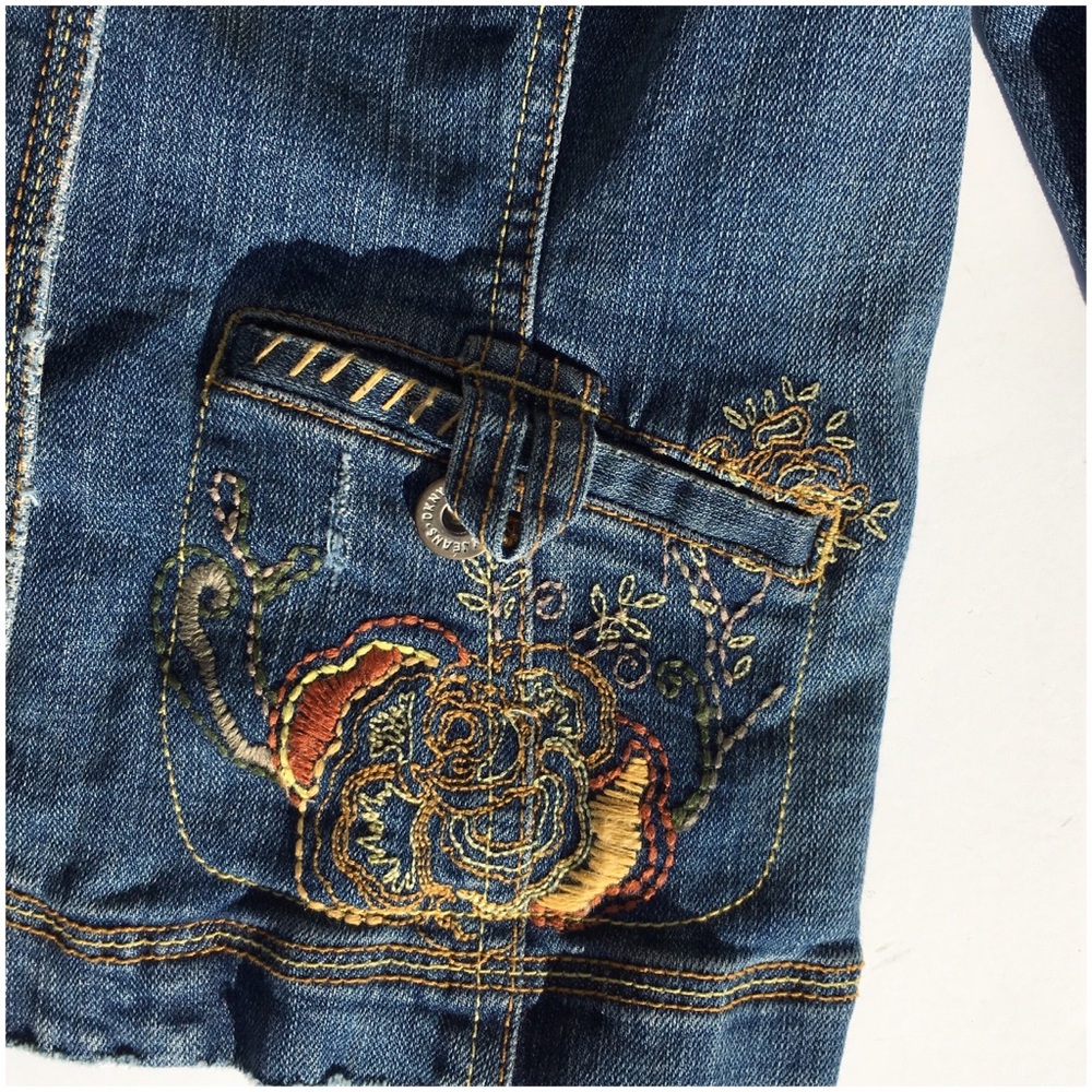 DKNY Jeans Embroidered Jean Jacket - Picture 3 of 6